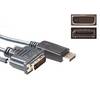 ACT AK3998 Konverterkabel DisplayPort-Stecker/DVI-Stecker - 5 Meter