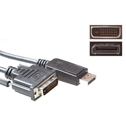 ACT AK3993 Konverterkabel DisplayPort-Stecker/DVI-Stecker - 1 Meter-0