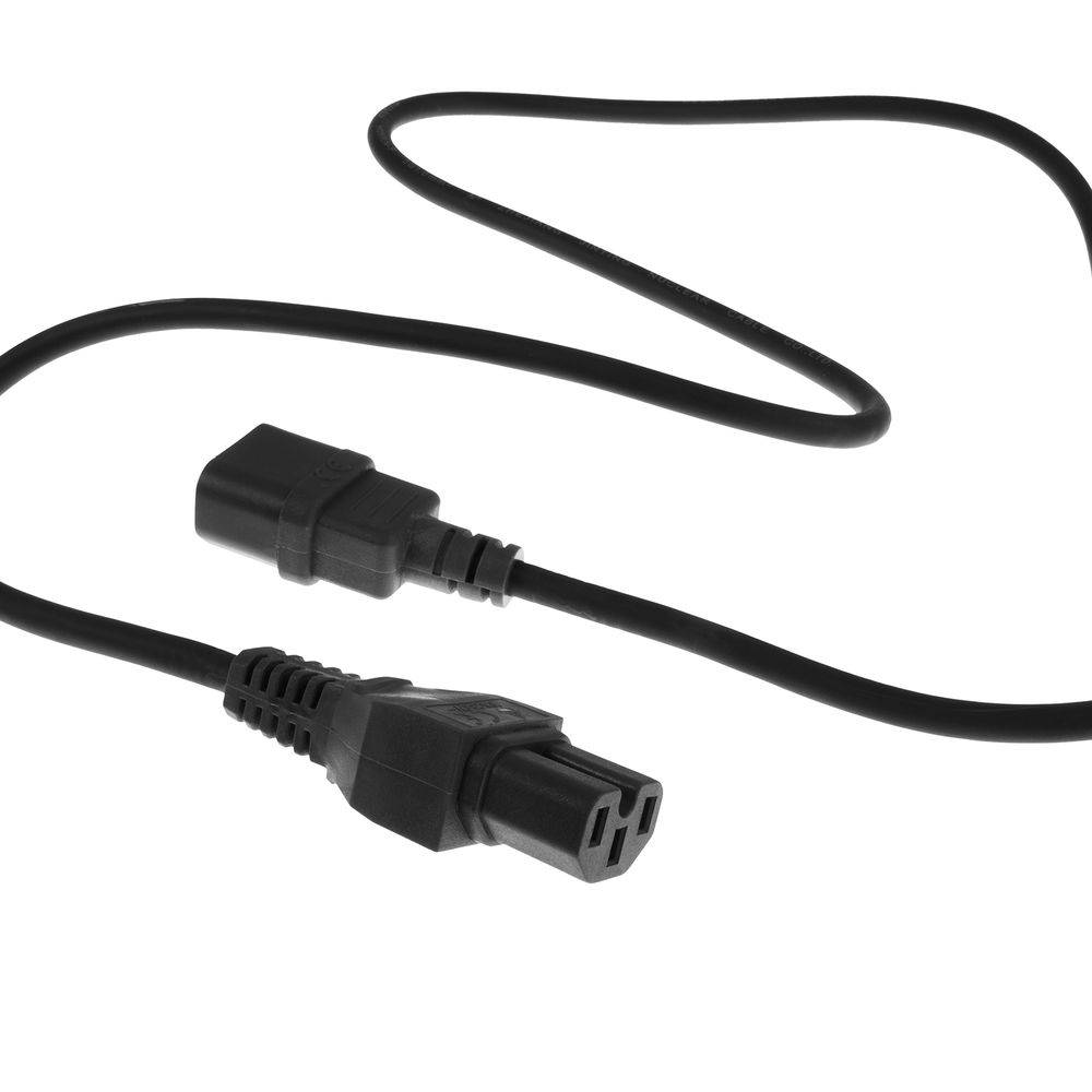 ACT AK5003 230V Stromkabel C14/C15 Schwarz - 2 Meter-2