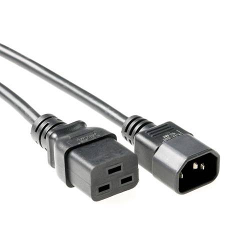 ACT AK5025 230V Stromkabel C14/C19 Schwarz - 2 Meter-0