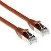 ACT FB2207 LSZH SFTP CAT6A Patch Cord Snagless Braun - 7 Meter