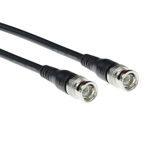 ACT Q71150 BNC RG-59 Kabel | 75 Ohm | Schwarz | 1,5 Meter