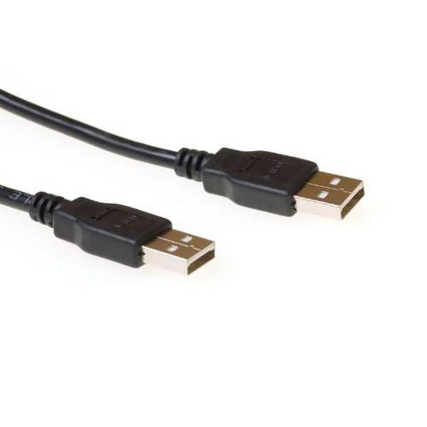 ACT SB2530 2.0 USB-A Stecker/USB-A Stecker | Schwarz | 3 Meter