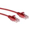 ACT DC9503 LSZH U/UTP CAT6 Datacenter Slimline Patch Cord Snagless | RJ45-Stecker | Rot | 3 Meter