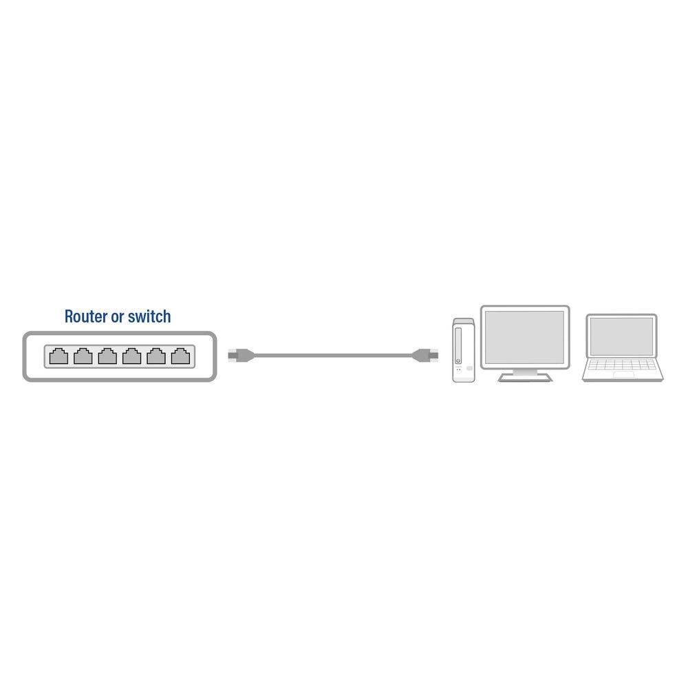 ACT AC4000 Schwarz U/UTP CAT6 Netzwerkkabel - 90 cm-2