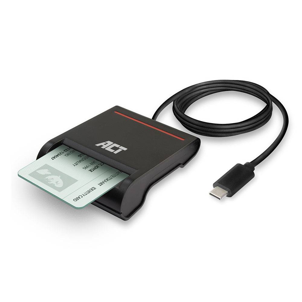 ACT AC6020 USB-C Smartcard eID Kartenleser - Extern - Schwarz-3
