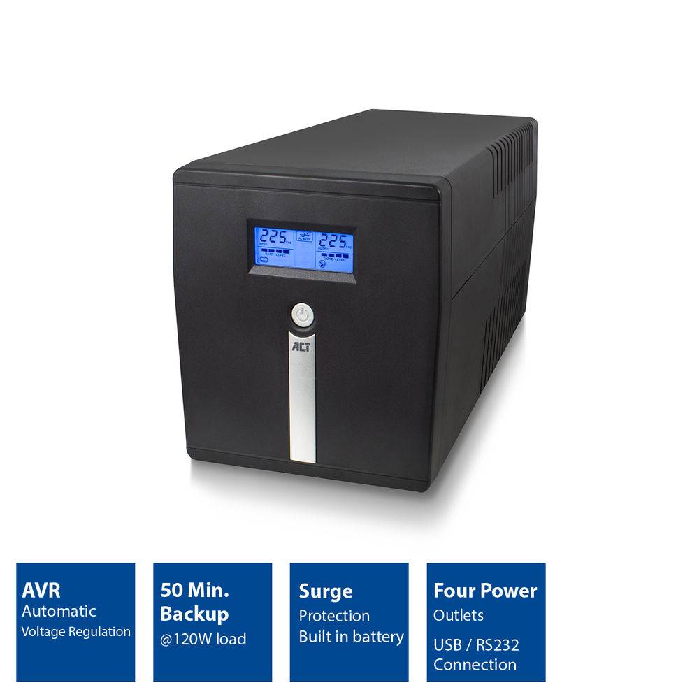 ACT AC2310 UPS 1000VA LCD 600W AVR-1