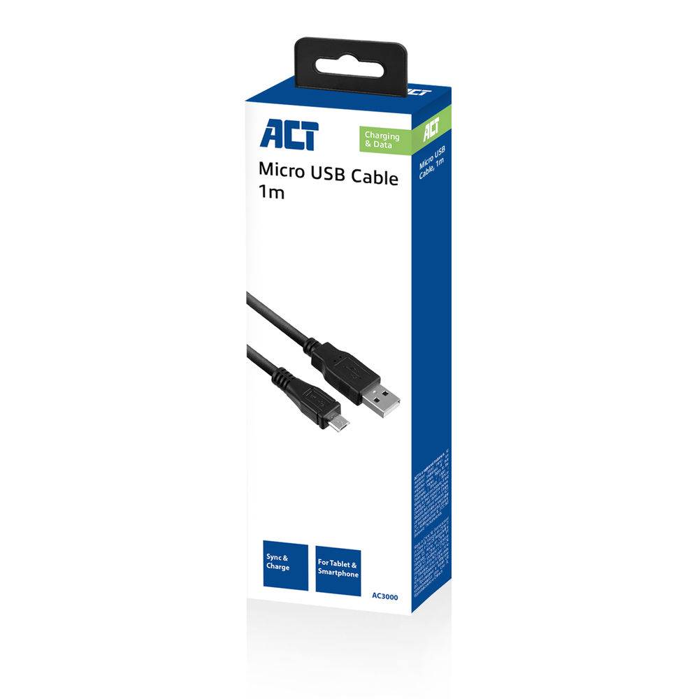 ACT AC3000 USB-A auf USB Micro B - Ladekabel/Datenkabel Smartphone/Tablet-4