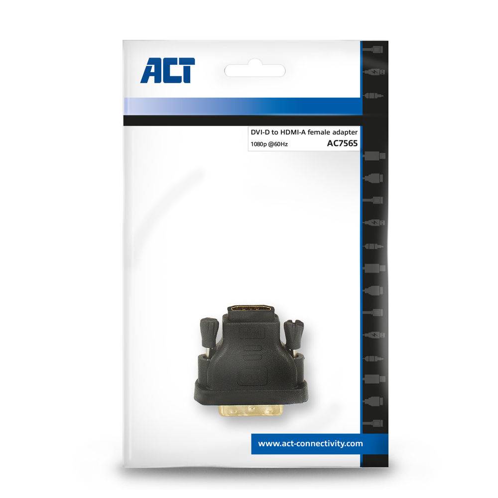 ACT AC7565 DVI-D Stecker / HDMI A Buchse Konverter Adapter-3