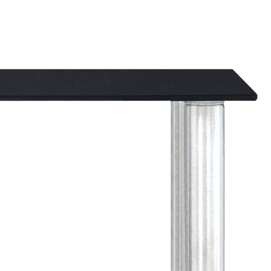 Küchenregal Schwarz 45×16×26 cm Hartglas-4