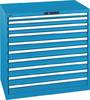 Schubladenschrank H1000xB1023xT725mm blau 1x50,2x75,7x100mmSchubl.Volla.KeyLock