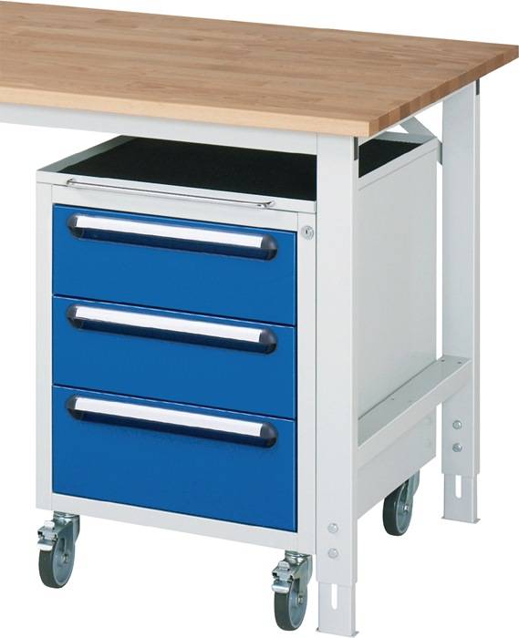 Rollcontainer 480x600x690 3xSchub lgr/ebl-1