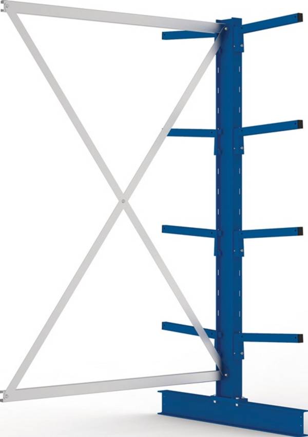 Kragarmregal H2500xB1300xT400mm Anbauregal doppels.Trgf.3220 kg
