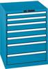 Schubladenschrank H850xB717xT725mm blau/blau 7 Schubl.Vollauszug,KeyLock