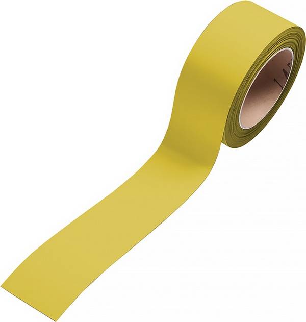 Magnetband Bandbreite 50 mm Bandlänge 10 m gelb