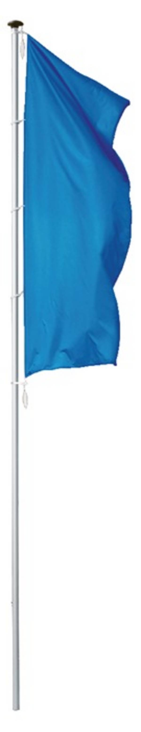 Fahnenmast H8mxD90mm Hart-Alu.elox.Hissvorrichtung innenl.