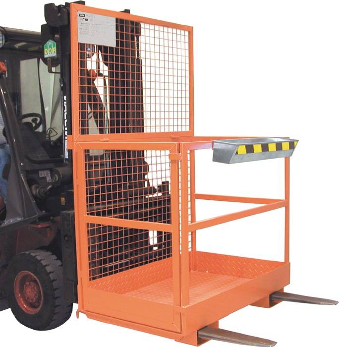 Arbeitsbühne B1210xT1040xH1990mm gelborange lack.Trgf.300kg BAUER
