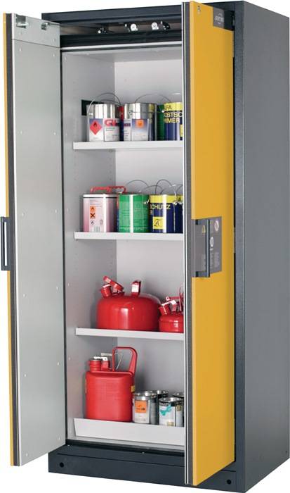 Sicherh.-Schrank Typ 90 H1953xB893xT615mm grau/ sicherheitsgelb,RAL 1004 ASECOS-0