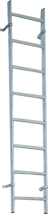 Schachtleiter STA L.2240mm äußere B.440mm Holm-Gr.50x20mm Lochsprosse 29 x 29mm-0