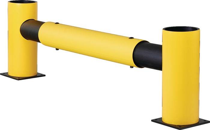 Mittelpfosten f.Verkehrsbarriere H.500mm f.1 Balken schwarz f.Außenber.D-FLEXX-2