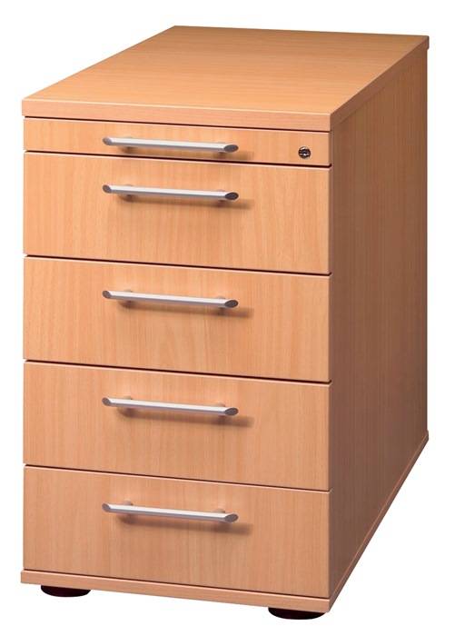 Standcontainer Belo H720-760xB428xT800mm Eichedekor 4 Schubalden HAMMERBACHER