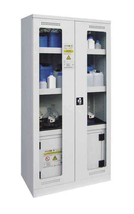 Chemikalien- u.Giftschrank H1950xB950xT500mm 60 min.FS-0