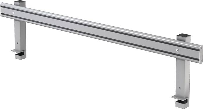 Orgaschiene z.Mont.am Schreibtisch graumeliert B1420xH365mm