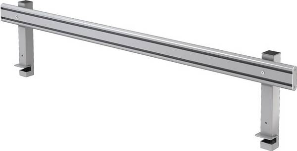 Orgaschiene z.Mont.am Schreibtisch graumeliert B1620xH365mm