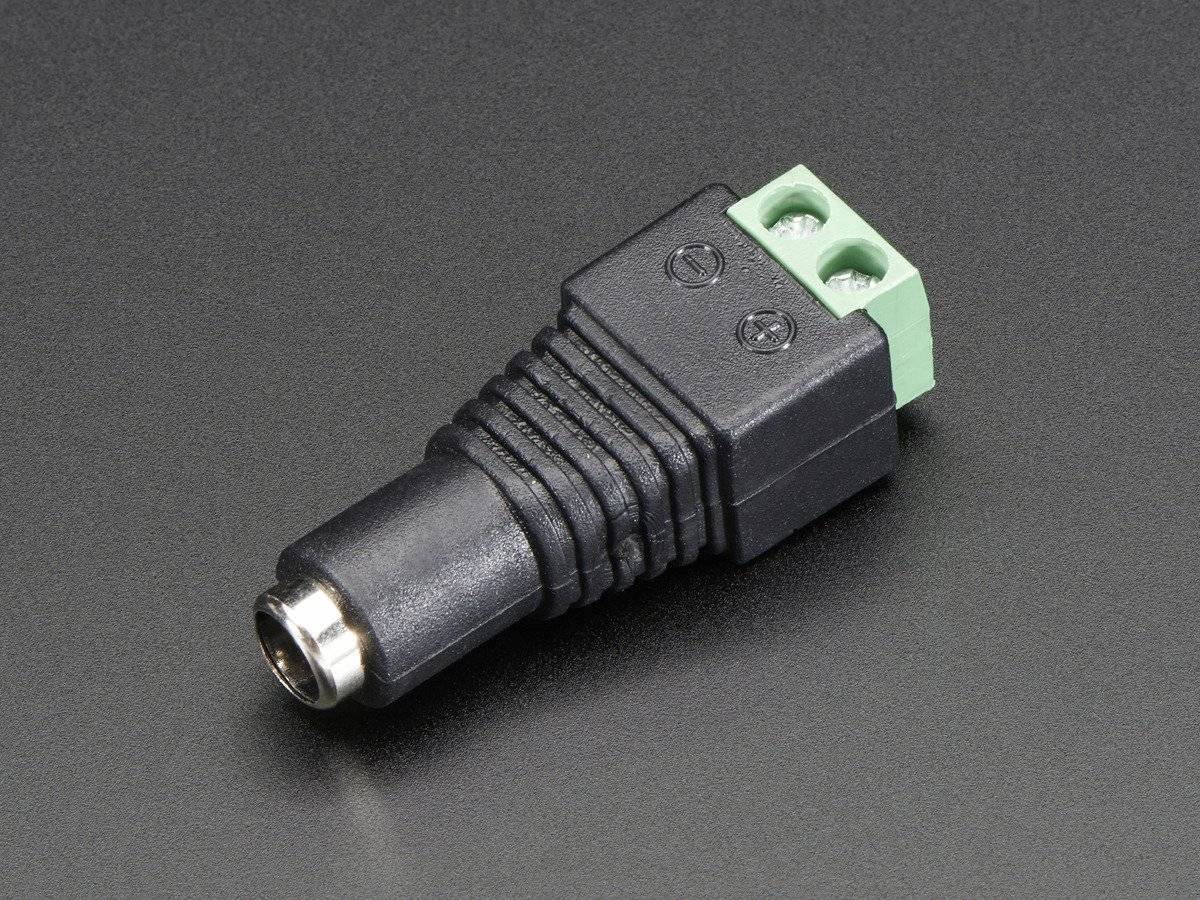 Female DC Power Adapter 2,1mm Hohlbuchse Jack to Screw Terminal Block 2 Pins-1
