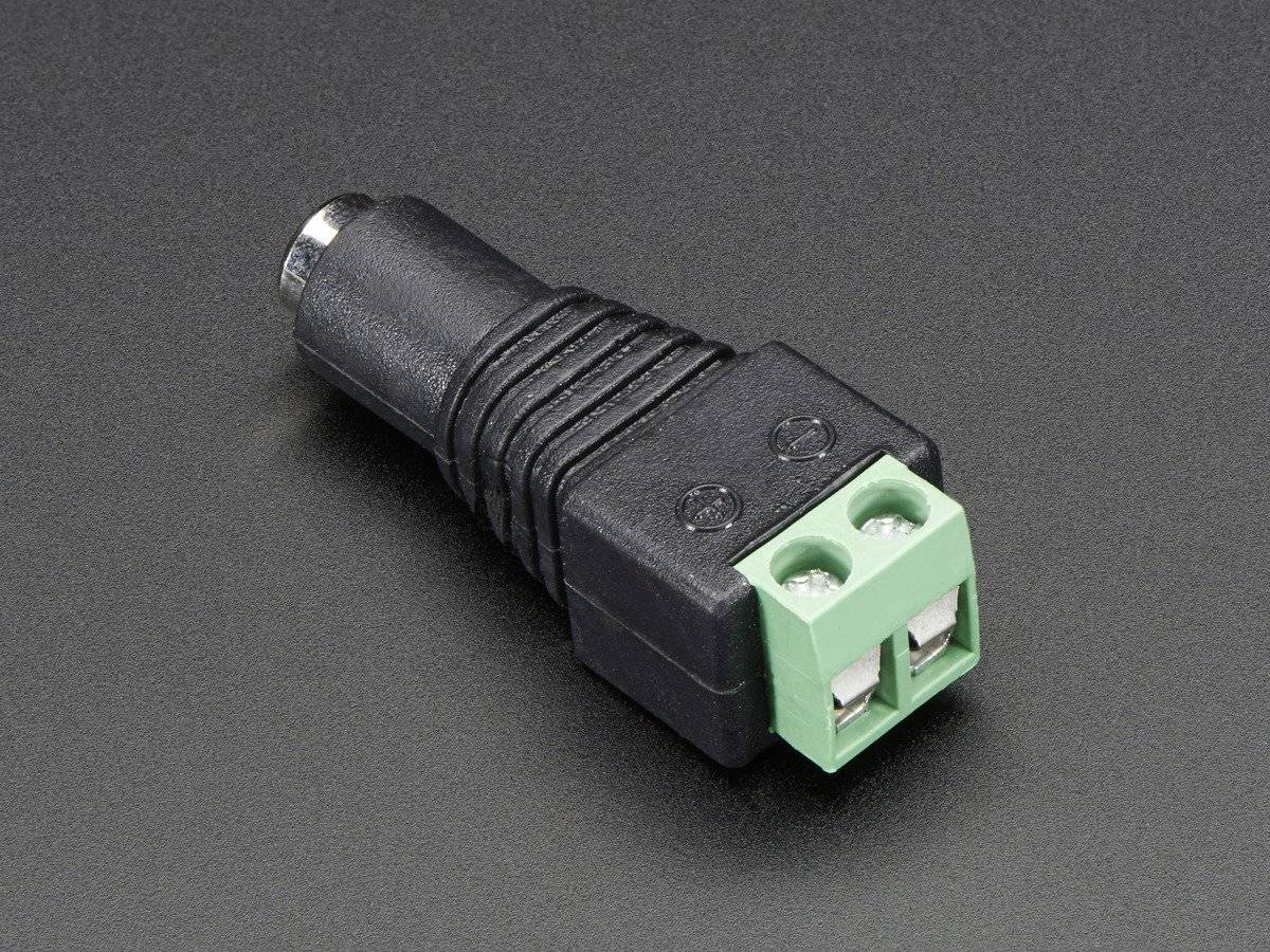 Female DC Power Adapter 2,1mm Hohlbuchse Jack to Screw Terminal Block 2 Pins-2