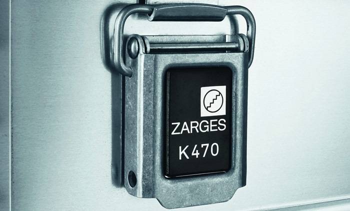 Aluminium-Transportbox für Akkus, BxTxH 600x600x250 mm, Gewicht 11,5 kg-1
