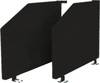 Akustik-Seitenwand Grundset a 2 St.graumeliert B735xH500mm