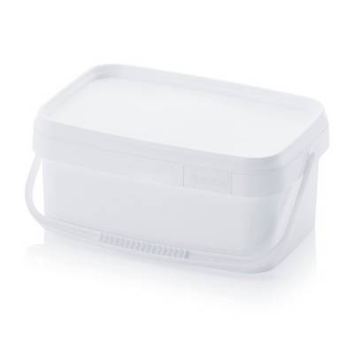Eimer rechteckig Typ EE 5,6-286.198+DK - 28,5 x 19,7 x 14,8 cm Verkehrsweiß-0