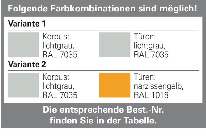 Gefahrstoffschrank, BxTxH 1190x598x1935 mm, Innen HPL, 3 Böden, 1 Bodenauffangwanne mit Lochblecheinsatz, Typ 90, RAL 70-1