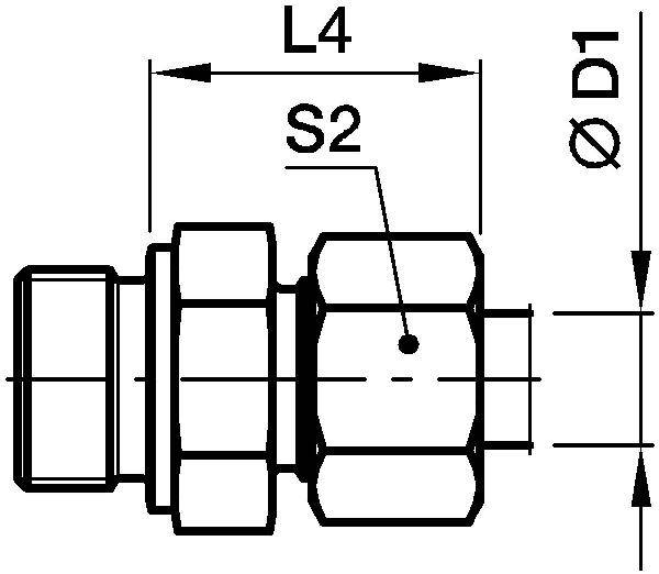 851GE08LLR71,EO Gerader Einschraubstutzen-1