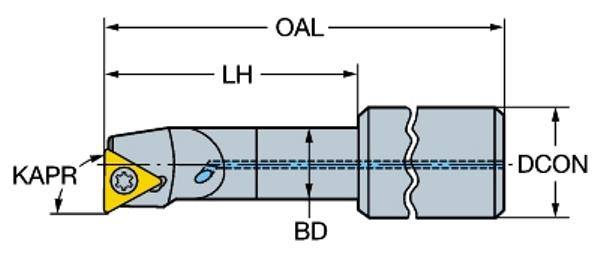 520R429U-E16-0301501A,Massive Bohrstange für Feinaufbohrkopf-0