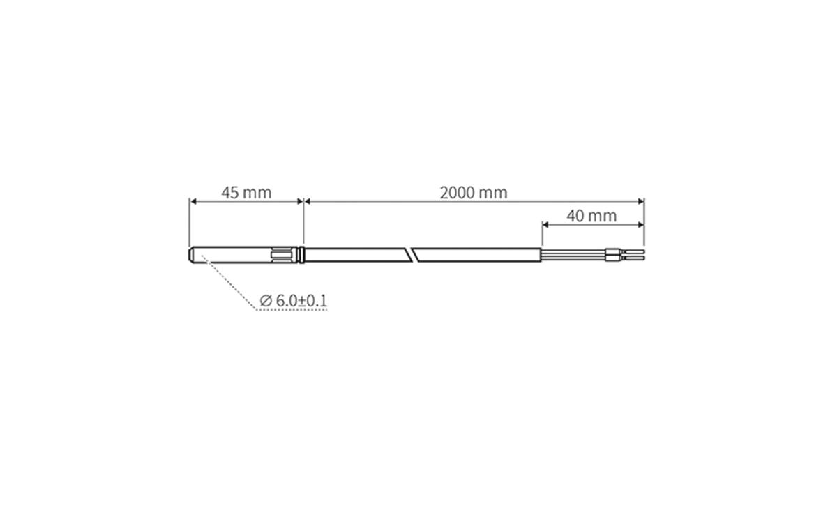 Kabel-Temperaturfühler PT1000 -30…180°C - 180 - AT103 - autosen-2