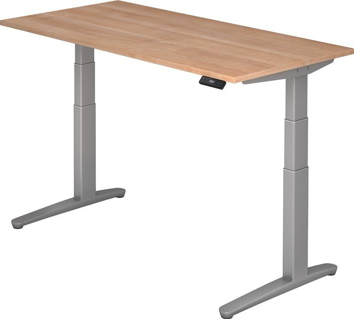 Hammerbacher Elektrisch höhenverstellbarer Schreibtisch, mit Memorysch