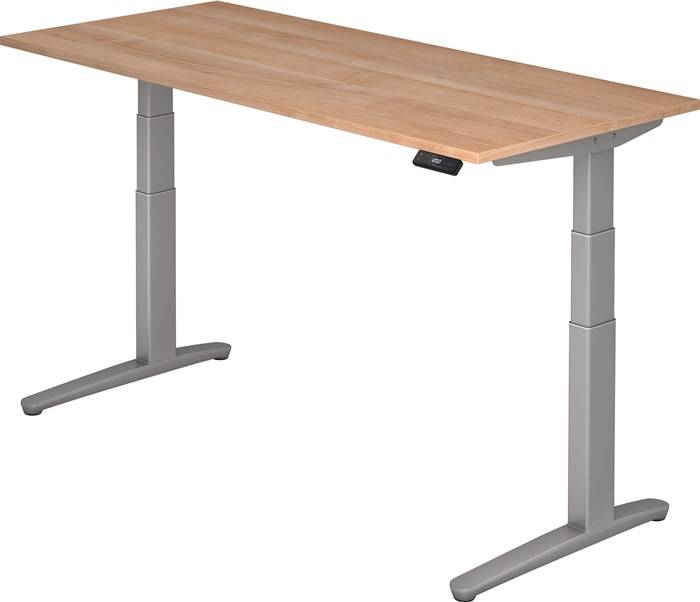 Hammerbacher Elektrisch höhenverstellbarer Schreibtisch, mit Memorysch