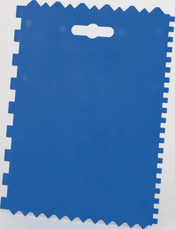 Kleberspachtel L.177mm B.130mm Zahn 4x4x4 mm/8x8x8mm Ku.(PP)