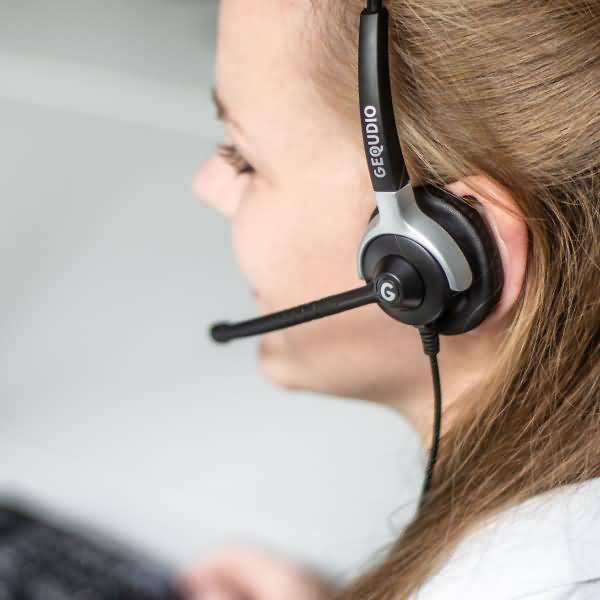 Headset 1-Ohr mit 2,5mm Klinke kompatibel für Gigaset/Cisco-SPA/Panasonic-1