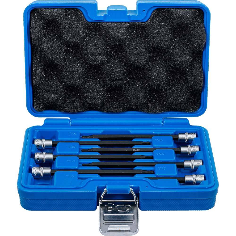 Bit-Einsatz-Sortiment Antrieb Innenvierkant 6,3 mm (1/4") T-Profil (für Torx) mit Kugelkopf T10 - T-0