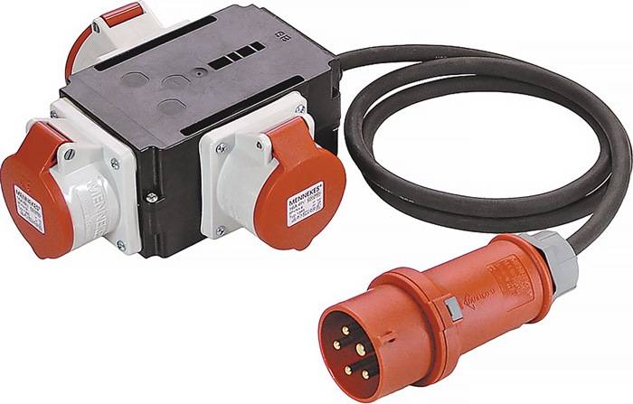 AS-SCHWABE 60526 Kompaktverteiler MIXO NECKAR CEE-16 A, 5-polig 3xCEE 400V-0