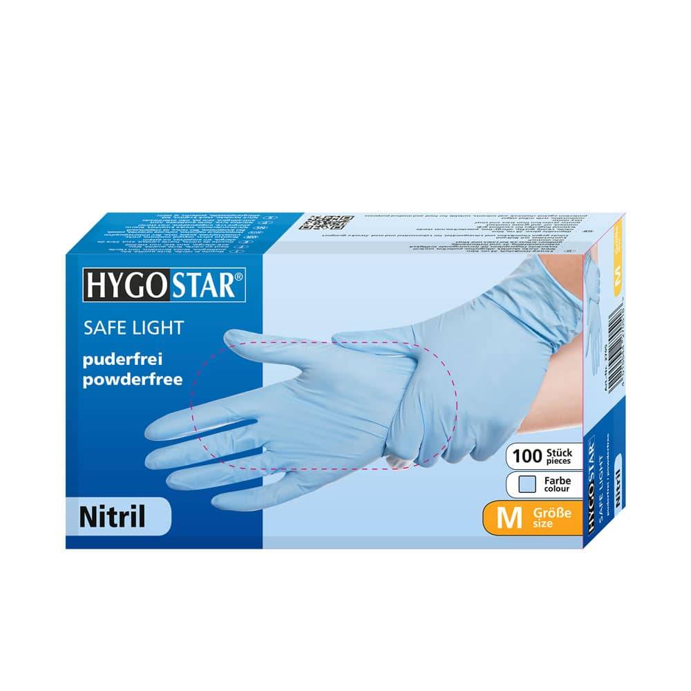 Nitril - SAFE LIGHT Einweghandschuhe - unsteril - puderfrei, 100 Stück XL Weiß-1