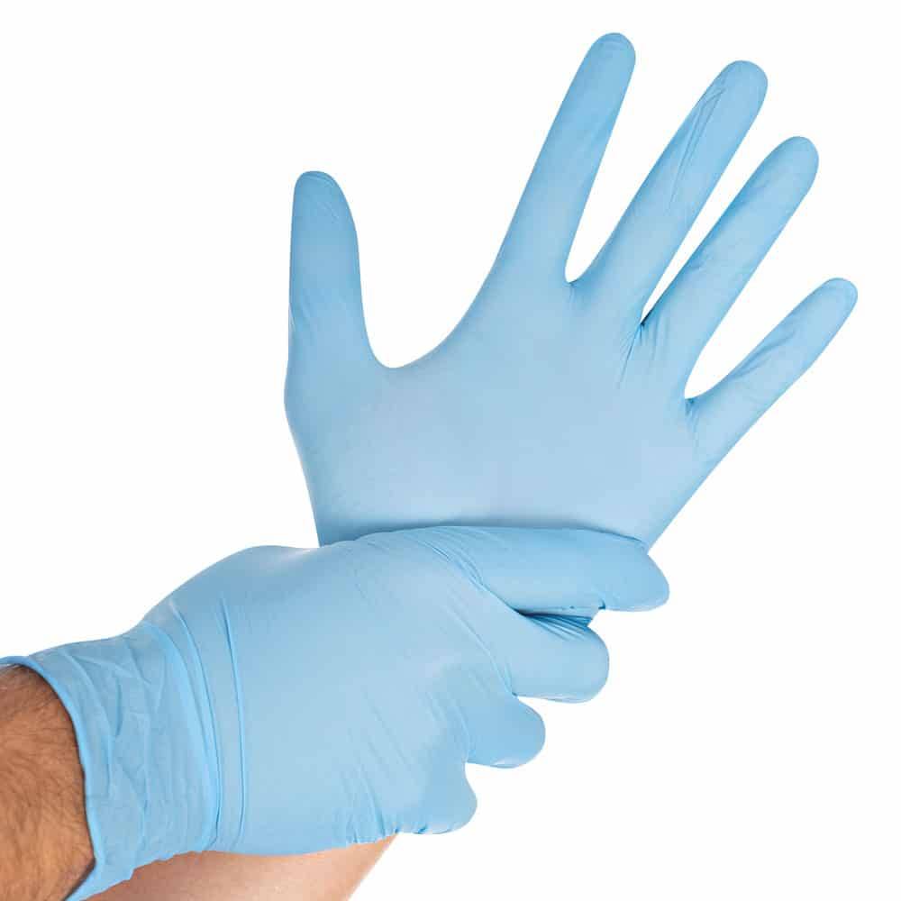 Nitril - SAFE LIGHT Einweghandschuhe - unsteril - puderfrei, 100 Stück XL Weiß-2