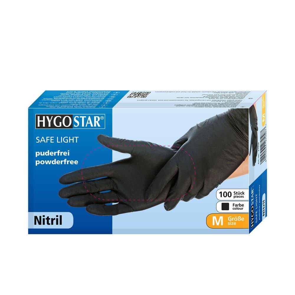 Nitril - SAFE LIGHT Einweghandschuhe - unsteril - puderfrei, 100 Stück XL Weiß-3