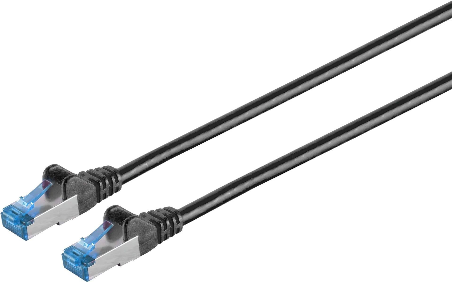 Patchkabel, cat 6A, S/FTP, PIMF, schwarz, 2,0m-0