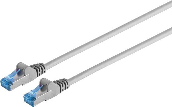 Patchkabel, cat 6A, S/FTP, PIMF, grau, 5,0m