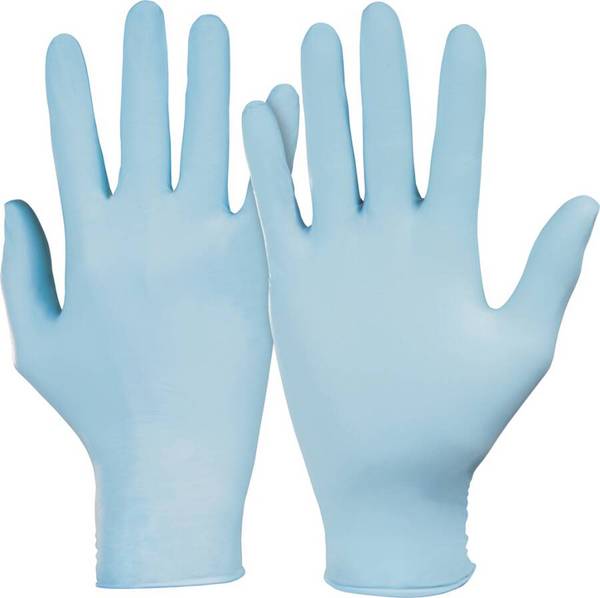 Einmalschutzhandschuh Nitril Dermatril® 740 074008081C Größe 08 Farbe blau Trägermaterial Nitril Gauge - Mat.-Stärke 0
