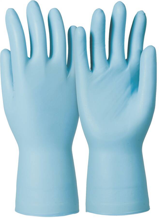 Einmalschutzhandschuh Nitril Dermatril® P 743 074311082C Größe 11 Farbe blau Trägermaterial Nitril Gauge - Mat.-Stärke-0
